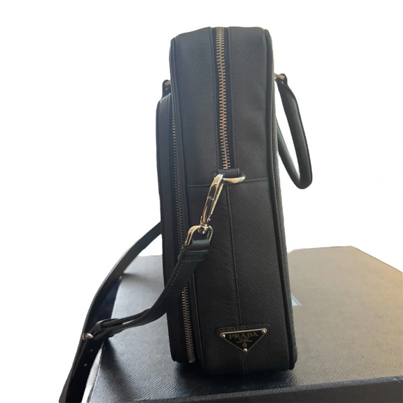 Prada Saffiano Leather Briefcase - Picture 3 of 16